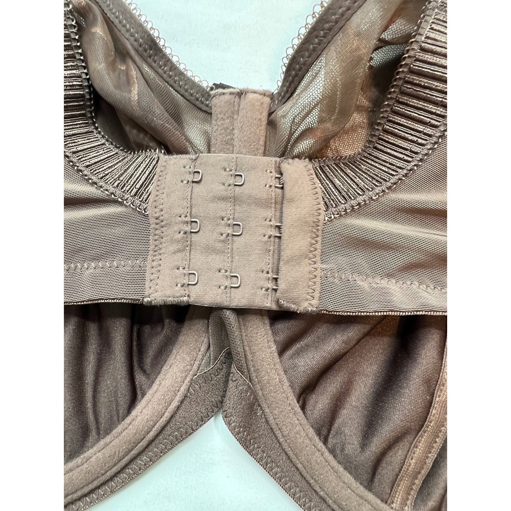 Elomi Cate Bra Women 42K Brown Underwire Embroidery EL4030PCN Full Coverage G29 - Picture 14 of 15
